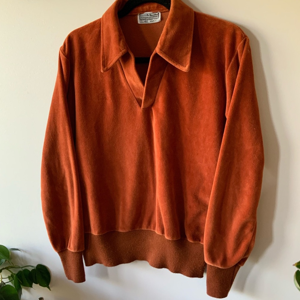 Vintage Burnt Orange Pull Over Sweater